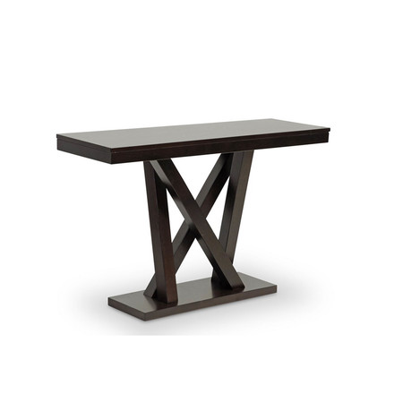 BAXTON STUDIO Everdon Dark Brown Modern Sofa Table 100-4967